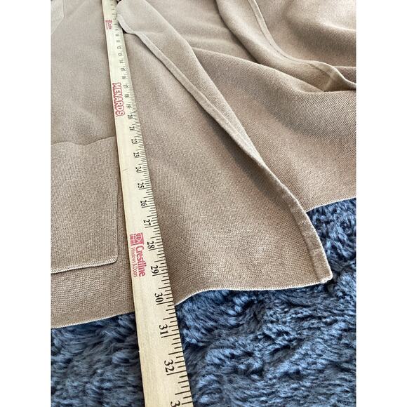 J.Crew Women's Sophie Knit Open Front Blazer Sweater Tan Size 3X - Picture 11 of 11